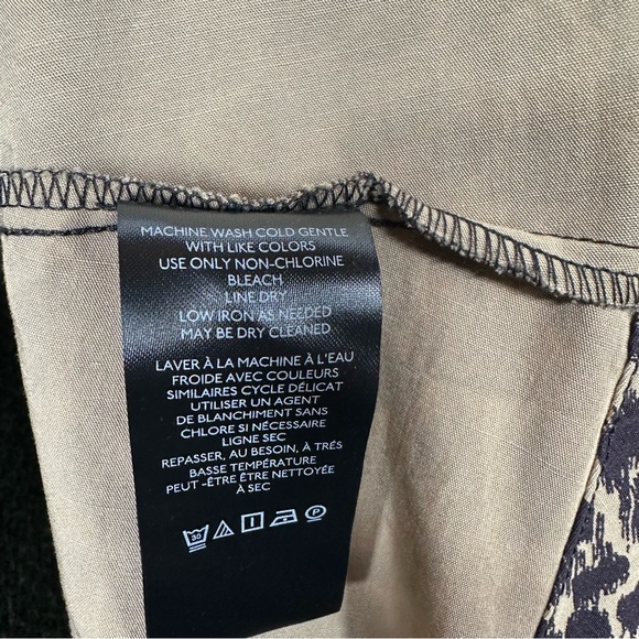 Anthropologie Leopard Print Midi Dress Cap Sleeve Zip Front Size M NWT - Picture 6 of 9